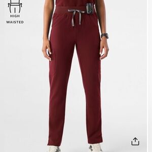 Figs Yola High Waisted Scrub Pants - Small TALL